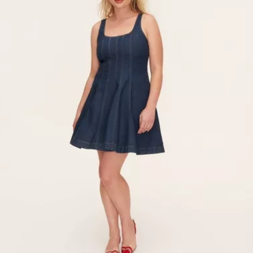 Target 🎯 x Kate Spade ♠️ Denim seamed mini dress - Size 12